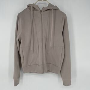 Recreation By Thread and Supply Beige Full Zipp Hoodie Women's Size Small NWT